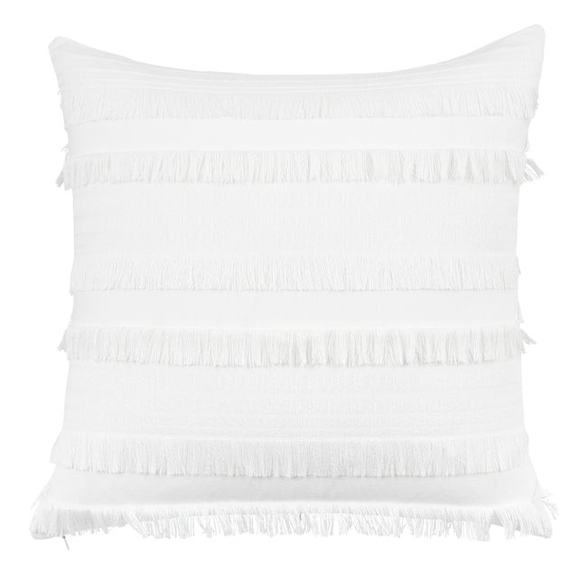 Boho Chic Schumacher Talos 20" Pillow in Ivory For Sale - Image 3 of 3