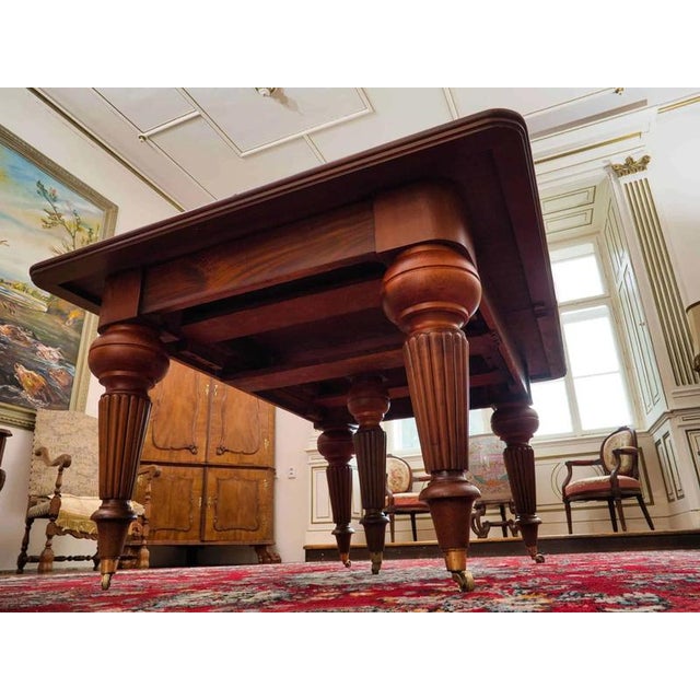 Large Mahogany Dining Table For Sale - Image 12 of 13
