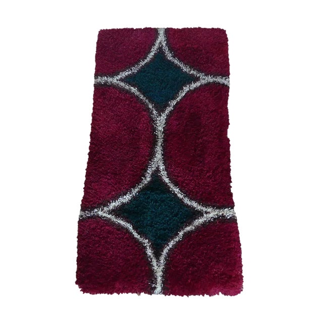 Space Age Floral Rug in the style of Panton For Sale