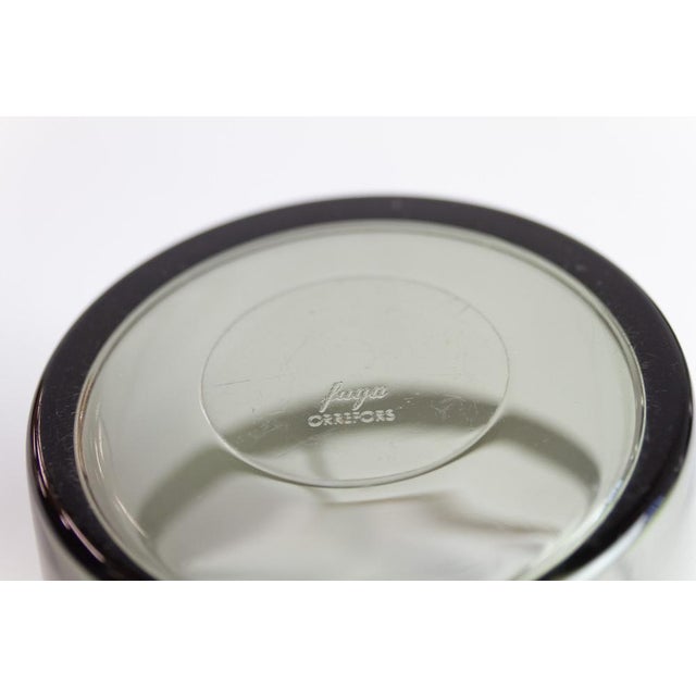 Swedish Glass Ice Bucket by Sven Palmqvist for Orrefors, 1960s. For Sale - Image 15 of 17