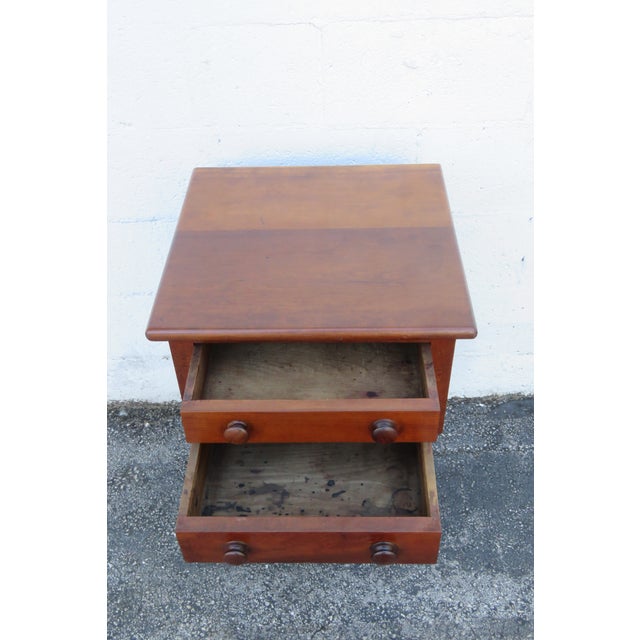 Empire Late 1800s Large Nightstand Side End Bedside Table 6278 For Sale - Image 9 of 18