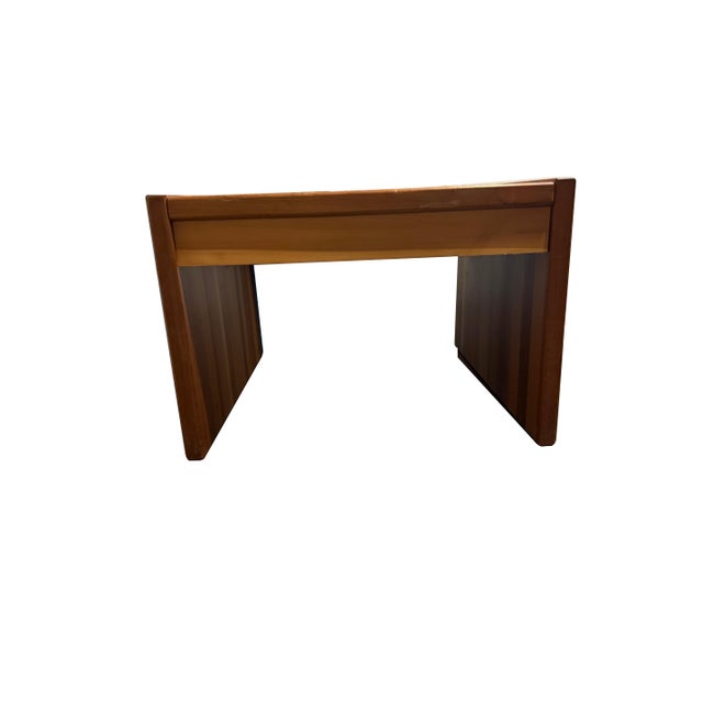 This is a solid cedar square coffee tables. This piece was made for The Bon in the 1970s. This piece is warm utilitarian...