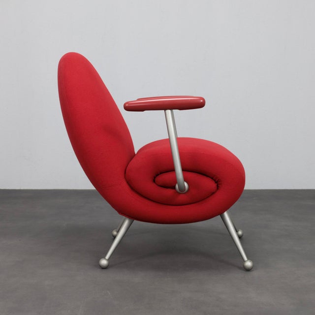 Postmodern Chiocciola Lounge Chair by Roberto Semprini for Arredaesse, 1994 For Sale - Image 3 of 11