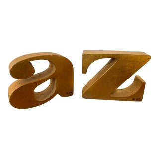 1968 A & Z Bookends, Signed Curtis Jere - Set of 2 For Sale