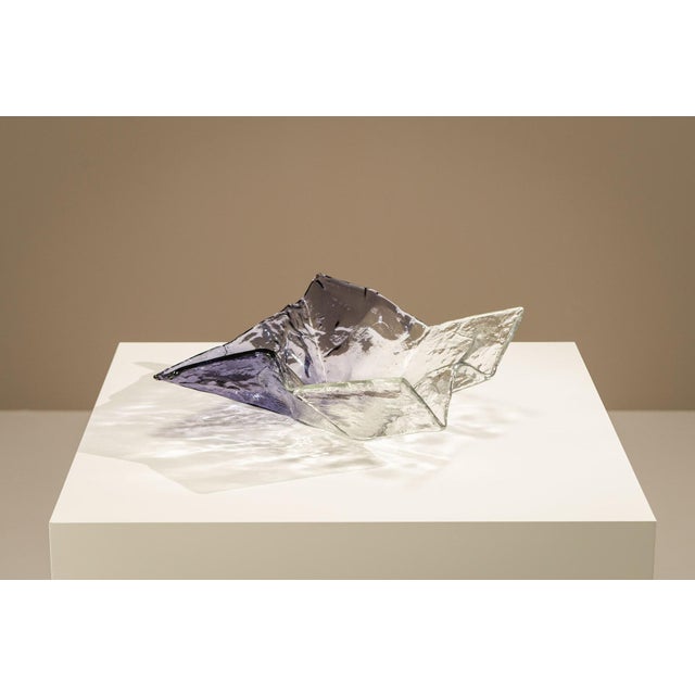 Mod. S502 Bowl in Crystal by Carlo Nason for AV Mazzega, 1970s For Sale - Image 13 of 13