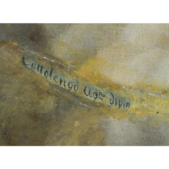 Agostino Cottolengo, Madonna with Child and Angels, Oil Painting on Canvas, Early 1800s For Sale - Image 4 of 15