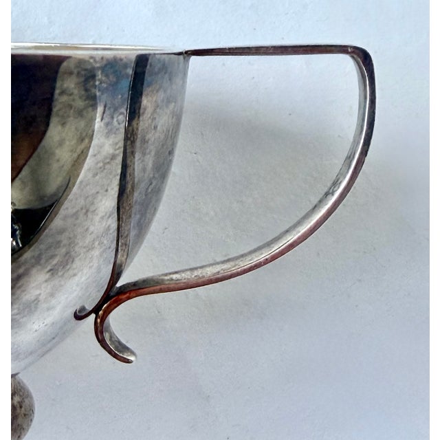 19th Century Antique Deco Style Silverplated Monogram Trophy Cup For Sale - Image 5 of 7