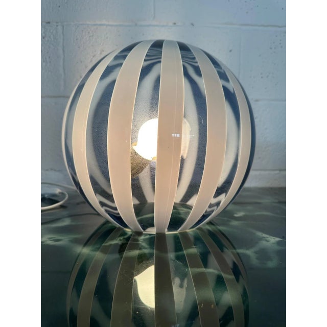 Murano Glass Table Sphere, 1970s, in Flawless conditions. Designed 1970 to 1979 This piece is attributed to the mentioned...