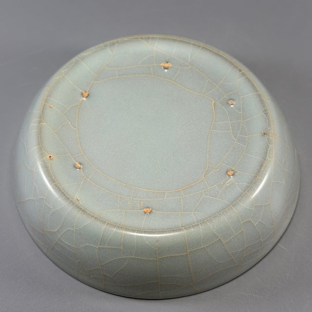 Ceramic Antique Chinese Guan‑Style Crackle Glaze Brush Washer For Sale - Image 7 of 7