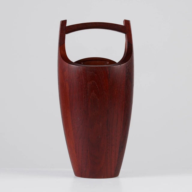 Mid-Century Modern Dansk Teak Ice Bucket by Jens H. Quistgaard For Sale - Image 3 of 12