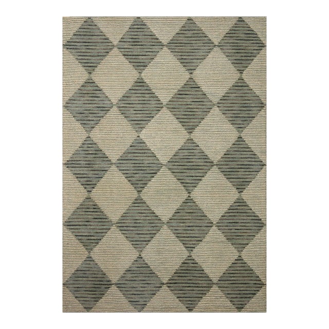 Chris Loves Julia x LoloiFrancis Spa / Granite 2'-3" x 3'-9" Accent Rug For Sale