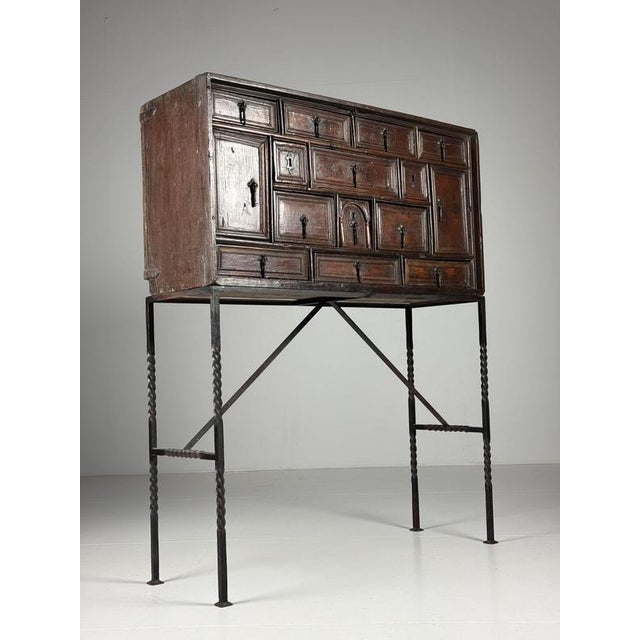 Antique Spanish Vargueño, 1700 For Sale - Image 4 of 18