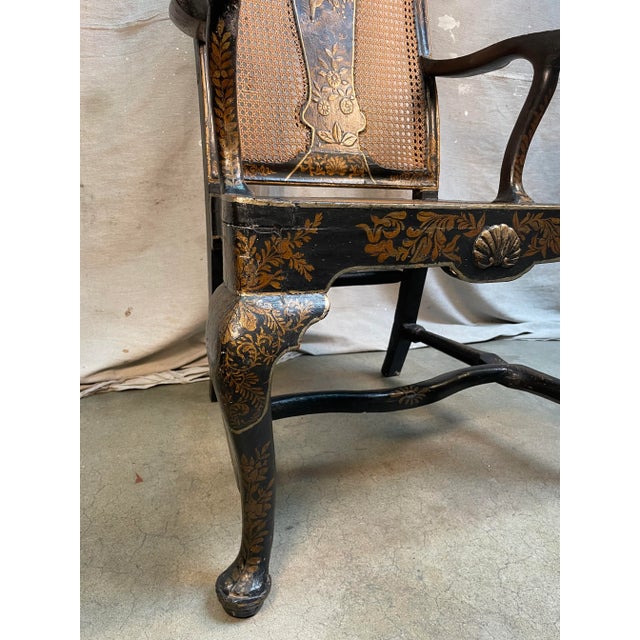 Chinoiserie 19th Century Chinoiserie Armchair For Sale - Image 3 of 8