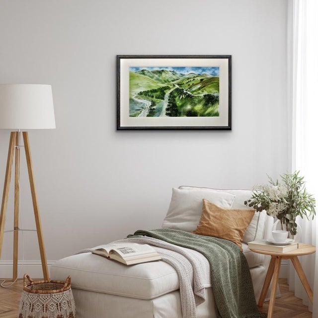 Ronald Maddox, Landscape Pattern, Glen Lyon, Scotland, 1980, Watercolor For Sale - Image 15 of 18