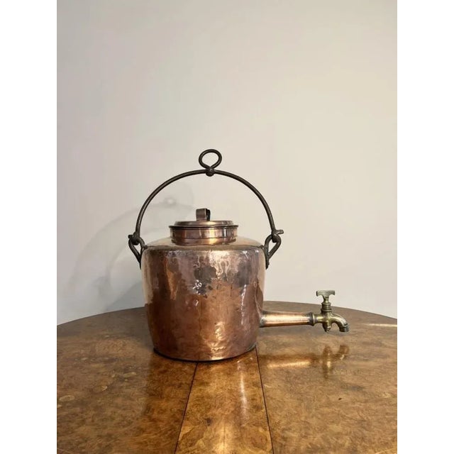 Metal Large George III Hanging Copper Water Urn, 1800s For Sale - Image 7 of 8