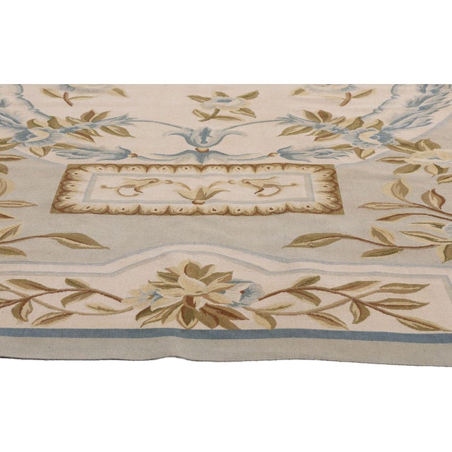 Vintage Chinese Aubusson Rug, 08'10 X 10'01 For Sale - Image 4 of 10