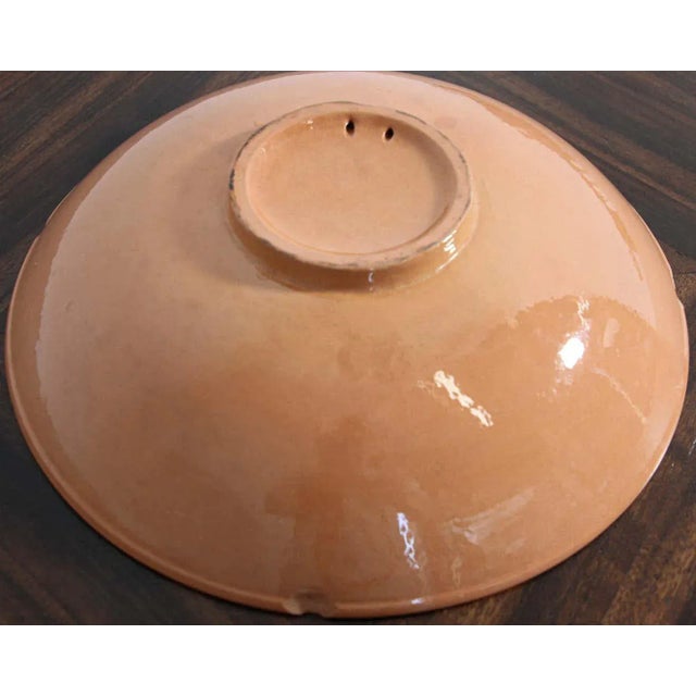 Vintage Decorative Moorish Bowl Blue and White For Sale - Image 12 of 13