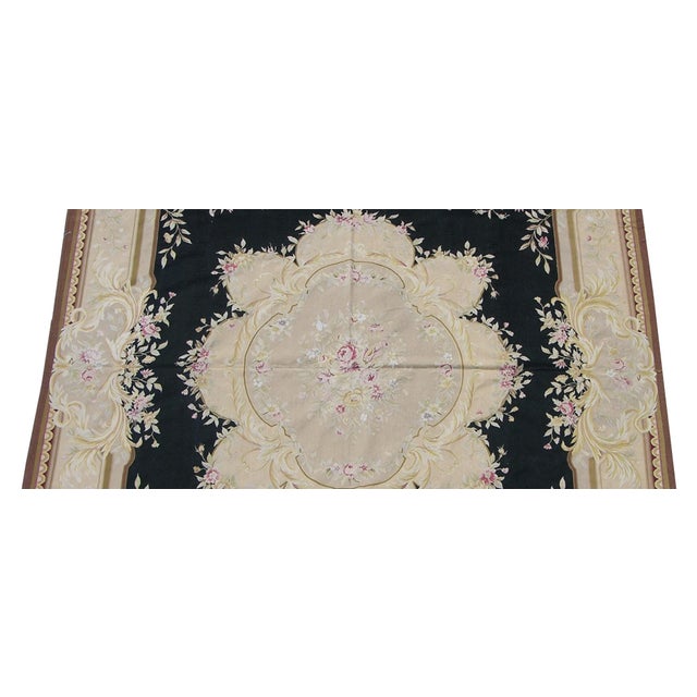 21th Century Wool Aubusson Rug 8′ × 10′ Chairish