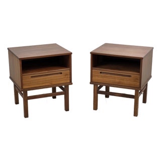 Pair of Danight Teak Nightstands by Nils Jonsson for Torring Møbelfabrik For Sale