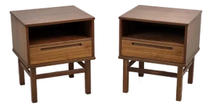 Pair of Danight Teak Nightstands by Nils Jonsson for Torring Møbelfabrik