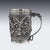Antique 19th Century Burmese Silver Repoussé Jataka Tales Mug, 1890 For Sale - Image 3 of 16