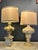 Cream Carved and Polychrome Wooden Lamps, Italy, 18th Century, Set of 2 For Sale - Image 8 of 8