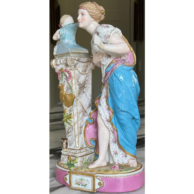 Late 19th Century French Rococo Revival Vion & Baury Porcelain Figure For Sale - Image 12 of 18