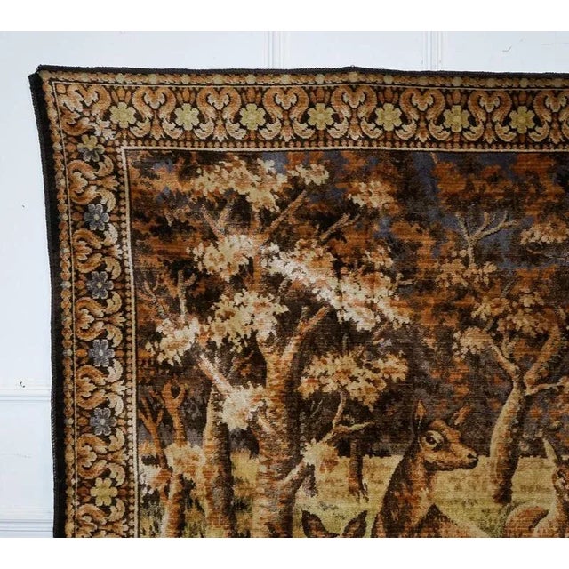 Rustic Vintage Woven Wall Tapestry For Sale - Image 3 of 13