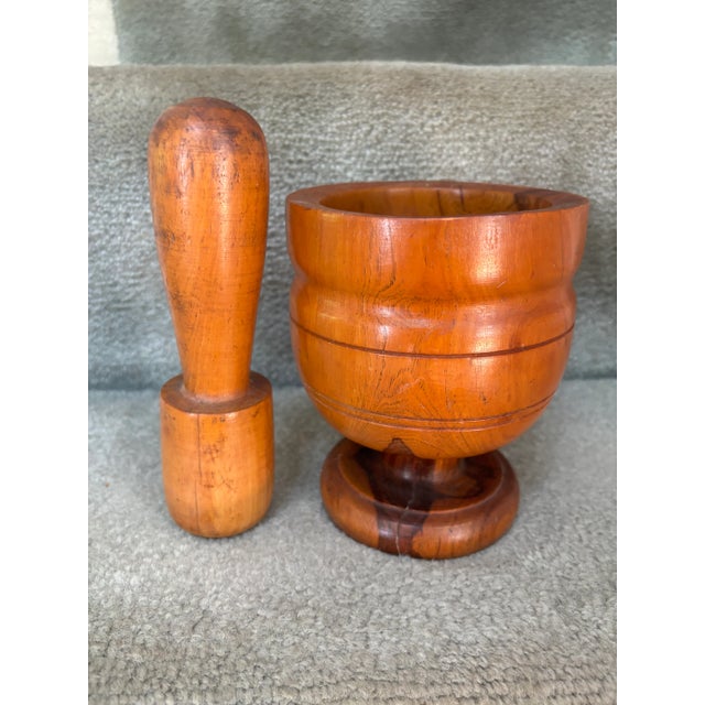 American Mortar and Pestle, Lignum Vitae, 19th Century For Sale - Image 3 of 8