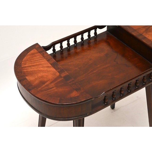 Antique Walnut Side Table, 1920s For Sale - Image 6 of 9