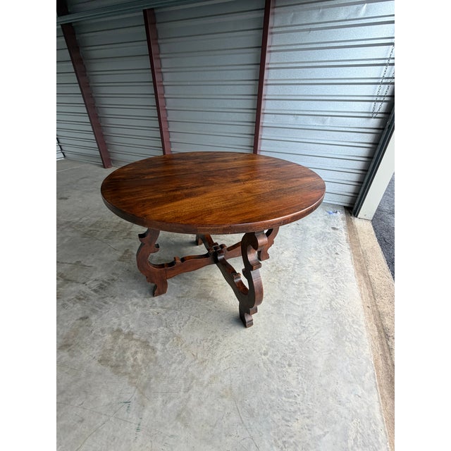 Antique Spanish Revival Round Table For Sale In Nashville - Image 6 of 12