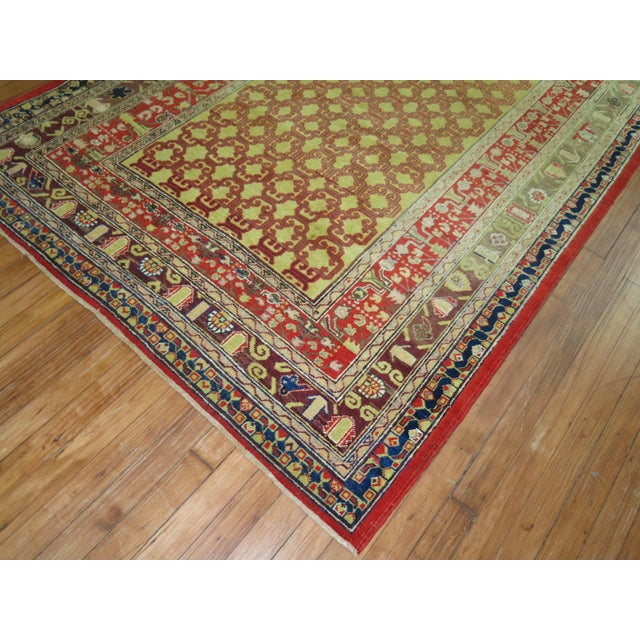 Late 20th Century Zabihi Collection Mid Century Samarkand East Turkestan Rug For Sale - Image 10 of 18