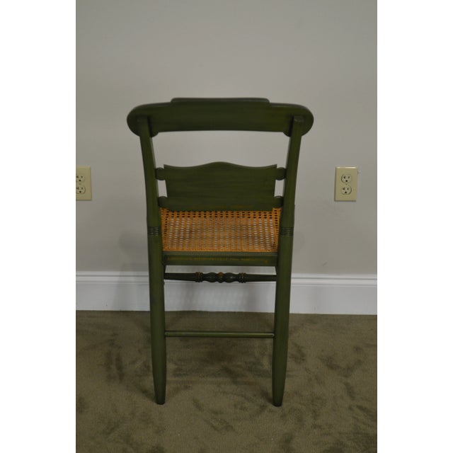 1970s Hitchcock Andrew Jackson's Hermitage Limited Edition Hand Painted Side Chairs (B) - a Pair For Sale - Image 5 of 13