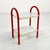 Red Coral Tubular Side Table, 1970s For Sale - Image 8 of 8