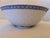 Late 20th Century Late 20th Century Blue and White Rice Eye Floral Bowl and Spoon For Sale - Image 5 of 11