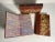 Antique French Leather Books - Decorative Marbled Covers - Set of 3 For Sale - Image 11 of 11