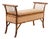 English Aesthetic Movement Bamboo Upholstered Bench Seat For Sale