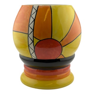 Sunburst Vase by Lorna Bailey for Ellgreave Pottery, England, 1990s For Sale