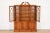 Baker Furniture Company Baker Furniture Style Georgian Carved Flame Mahogany Breakfront Bookcase Cabinet For Sale - Image 4 of 11
