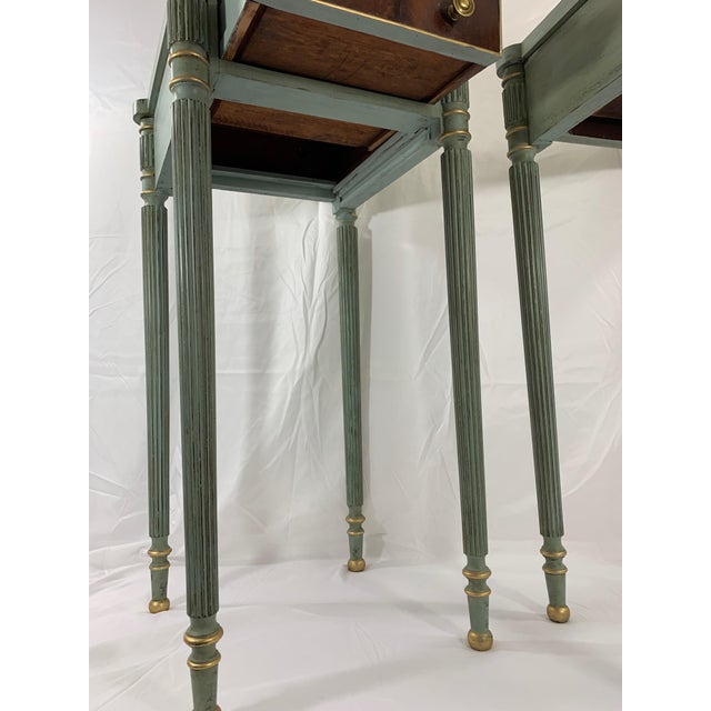 Sheraton Style Biggs Furniture Company Side Tables A Pair Chairish