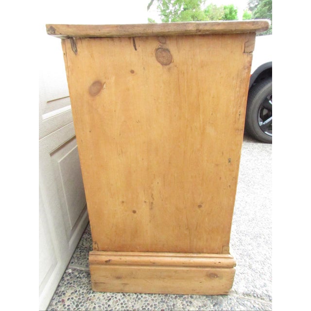 Antique English Pine Six Drawer Buffet For Sale - Image 14 of 18