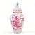Pair of contemporary Chinoiserie glass ornaments featuring a beautiful pink willow design. They are perfect on a Christmas...