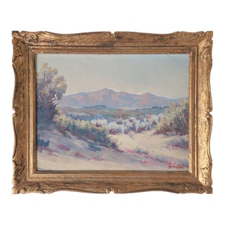 Norman Hart 1940s Palm Springs California Desert Oil Painting For Sale