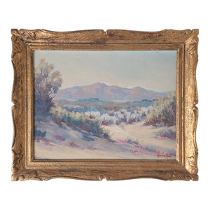 Norman Hart 1940s Palm Springs California Desert Oil Painting