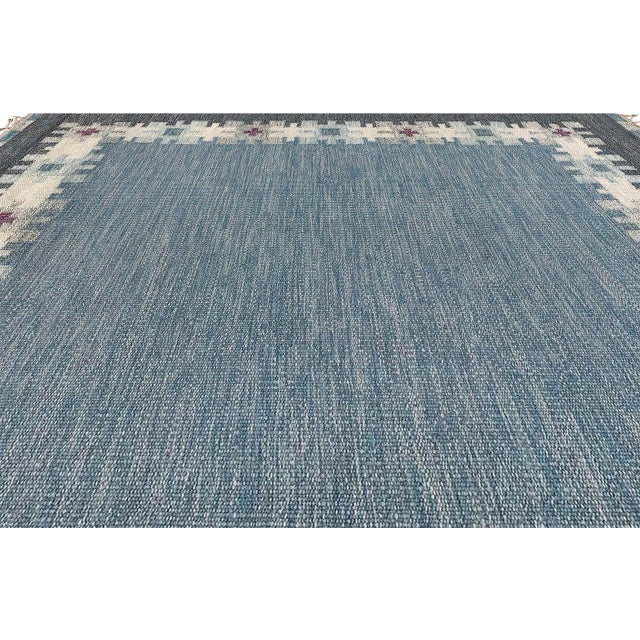 Modern Modern Swedish Style Flat Weave Wool Rug by Doris Leslie Blau For Sale - Image 3 of 7