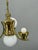 Art Deco Czech Brass Chandelier with Milk Glass Globes, 1930s For Sale - Image 3 of 13