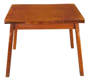 Mid 20th Century Attributed to Heywood Wakefield Maple Draw Leaf Extendable Dining Table MCM