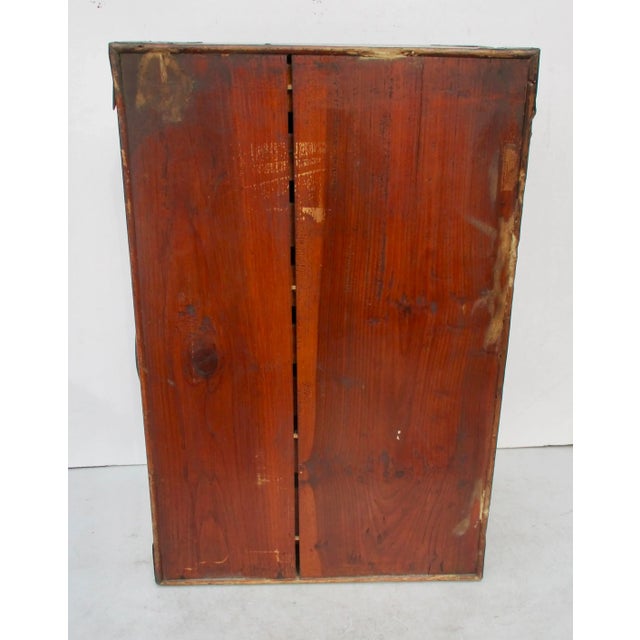 Chestnut Chinese ElmWood Desk-Top Chest For Sale - Image 8 of 10
