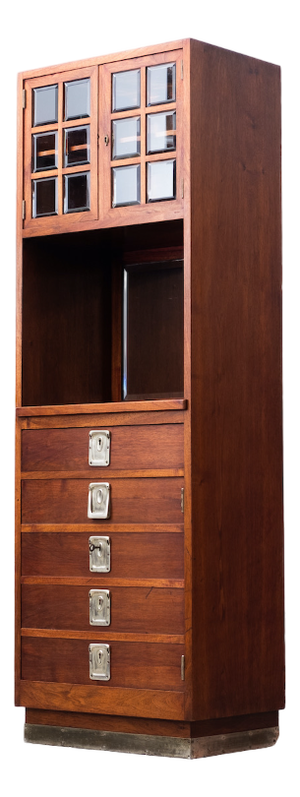 Art Nouveau Cabinet in the style of Josef Hoffmann for Anton Pospischil, Vienna, 1890s