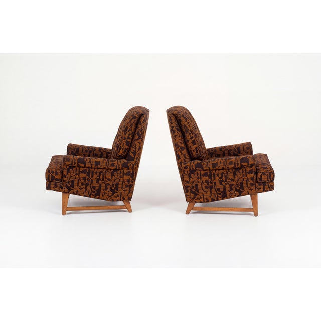 Heritage Pair of Mid-Century Lounge Chairs by Heritage For Sale - Image 4 of 10